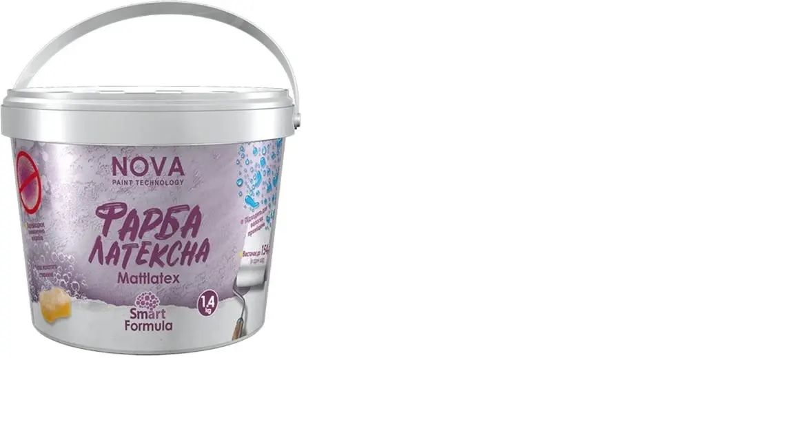 Фарба латексна NOVA Pain Technology Mattlatex, 4,2 кг